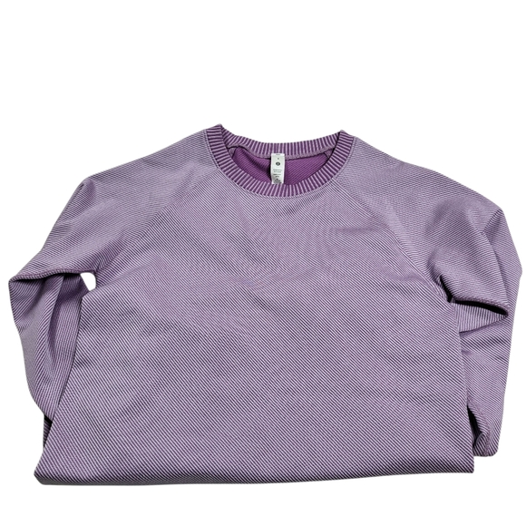 Lululemon Rest Less PulloverDiagonal Rib Wisteria Purple / Lavender Dew - Picture 12 of 14